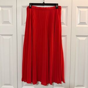 1. State Vibrant Red A-Line Skirt